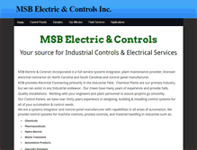 Tablet Screenshot of msb-electric.com